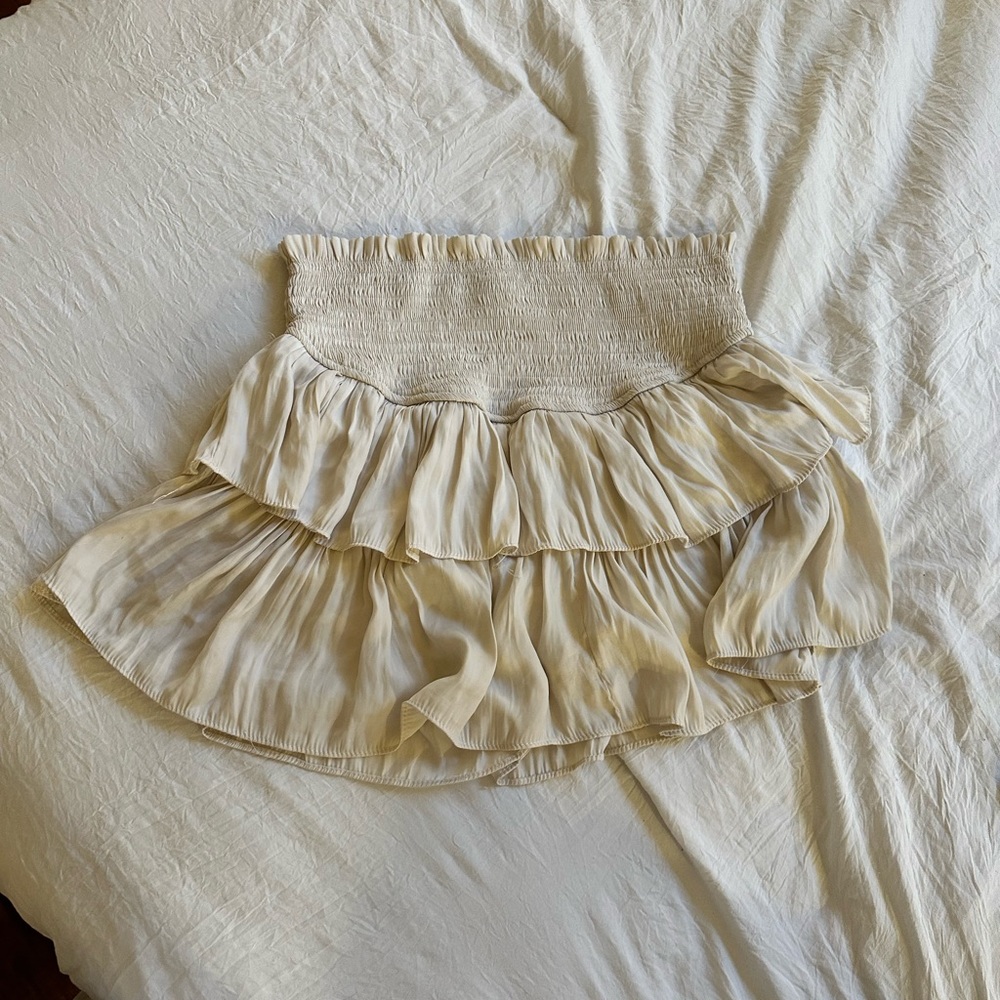 Ruffle preppy skirt